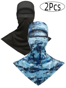 2pcs Balaclava Face Covering Ski Mask, Outdoor Sports Mask, Summer Sun Protection, Long Neck Cover for Men & Women, Universal Fit, Fall & Winter Use, Full Balaclava, Balaclava Mask Headwear, Balaclava Ski Masks