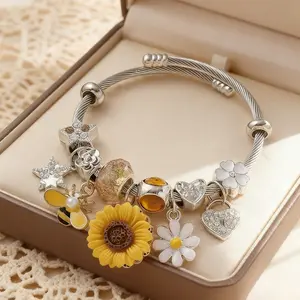 A Unique Multi-Pendant Bracelet That Is Hypoallergenic And Perfect for Everyday Use During The Fall And Winter Seasons, Making It an Ideal Valentine'S Day Present for a Partner. Get My Daily Offer, Available from a Local Warehouse, on