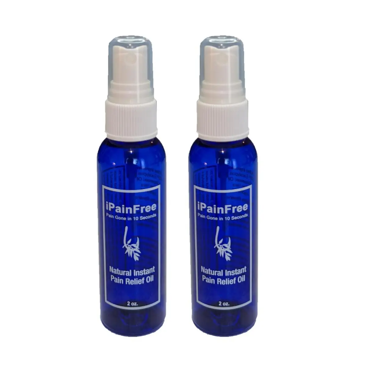 iPainFree Natural Pain Relief Topical Spray Multi-Pack - 2 x 2 Fl Oz Bottles, Wellness Adults Massage Body Care, Boosts Circulation, Enhances Comfort, Infused with Grape Seed Oil, Eucalyptus Globulus, Jojoba, Aloe Vera Extracts