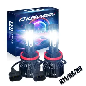 For Jeep Grand Cherokee 2011 2012 2013 2014 2015 2016 2017 2018 2019 2020 2021 2x H11 6000K LED Headlight Low Beam Bulbs Led Headlamps