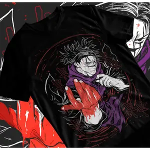 Jujutsu Kaisen Bloody Choso T-Shirt Japanese Manga  Anime Gift Soft Tee