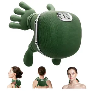Neck Massager With Heat, Wireless Portable Shiatsu Neck and Shoulder Deep Tissue 4D Kneading Back Massage With Fingers,Simulated Human Hand Design Muscle Relax Massager Mothers Day Gifts For Mom, Relaxing