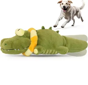 Plush Crocodile Dog Toy – Soft, Squeaky, Perfect for Playtime Tough Plush Dog Toy Assortment puppy products