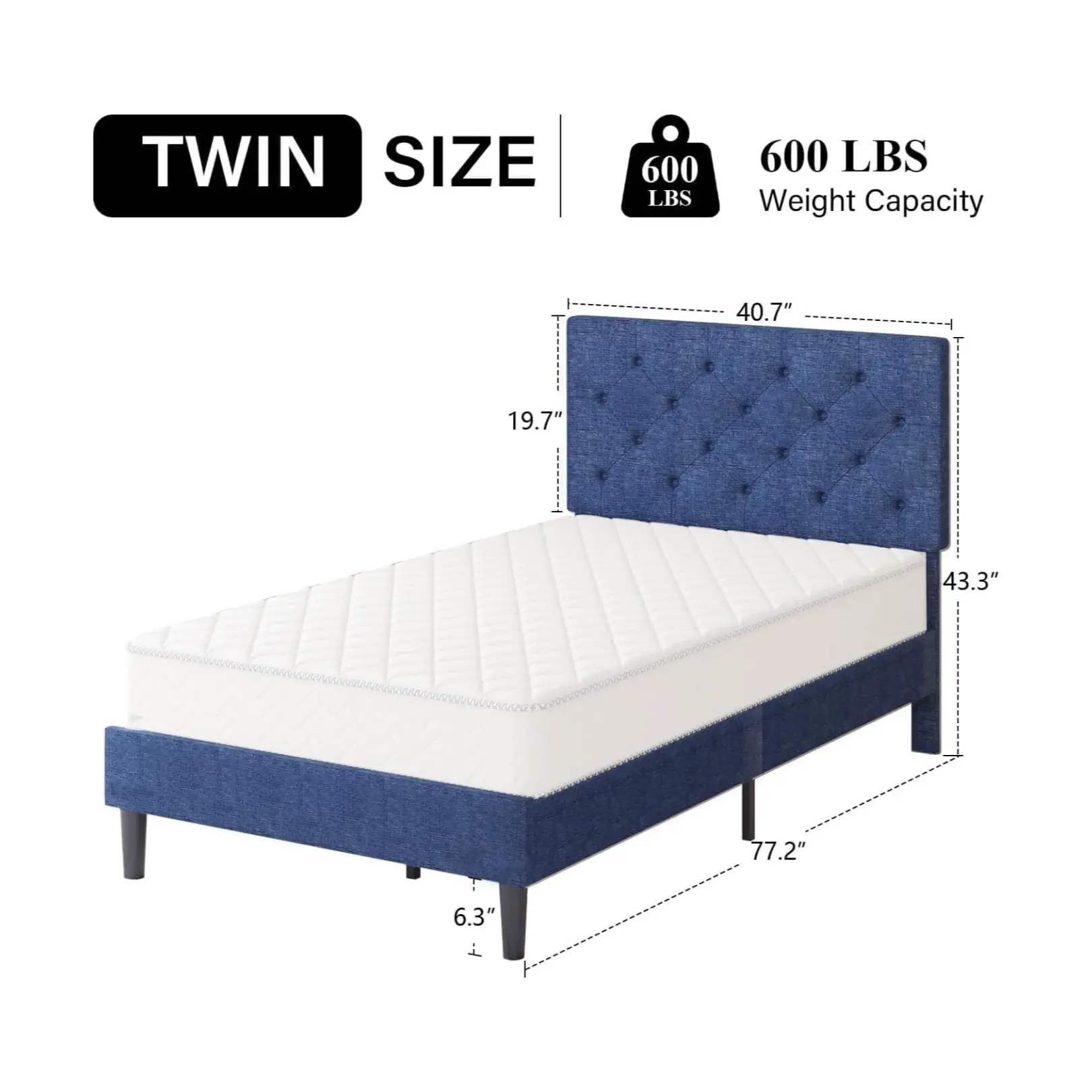 Twin Size Blue