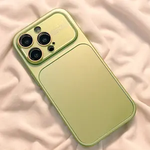 High-end dopamine AG skin-feel matte case suitable for IP17promax with large window lens protection, full coverage anti-drop phone case for IP16/15promax