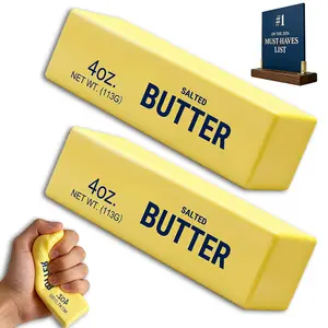 T.K.S. Enhanced Butter Series – Super Butter Stick and Mini Butter Stick Set – Highly adhesive, soft, slow-rebound stress relief toys – Premium PU energy-storing foam – Mild butter aroma – Suitable for desktop use and travel carrying — helps relieve anxie