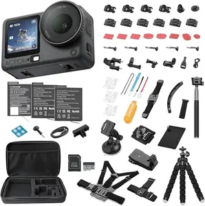 DJI Osmo Action 6 8K Waterproof Action Camera Bundle - 1/1.1" Square Sensor