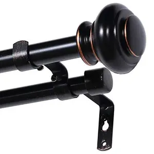 Steel Elegant Double Curtain Rod