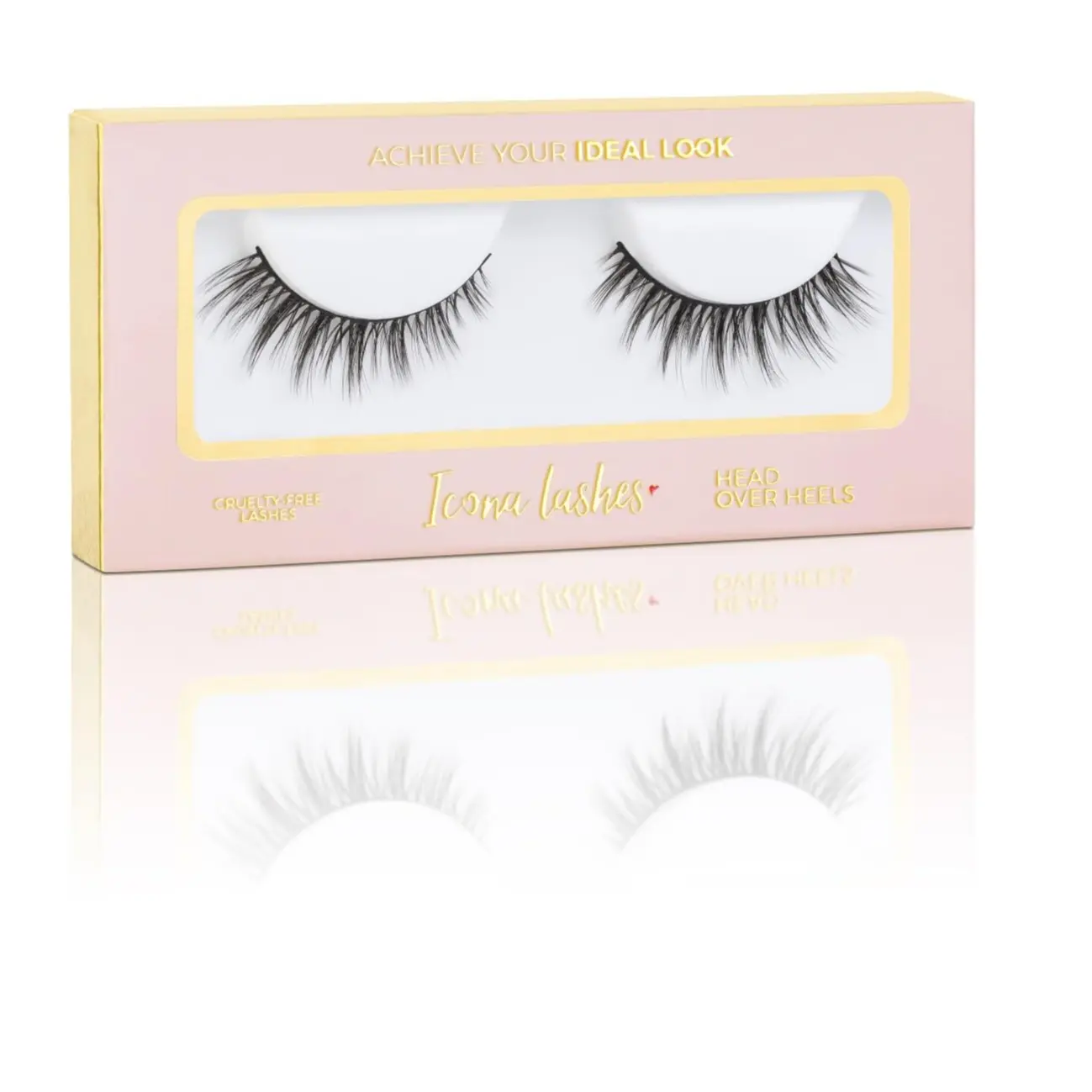 AISI HAIR False Eyelashes, Natural Fluffy Synthetic Lashes, Lightweight & Reusable with Invisiband for Easy Application, 1 Pair, Eyelash Enhancing, Easy To Apply, False Eyelashes & Adhesives