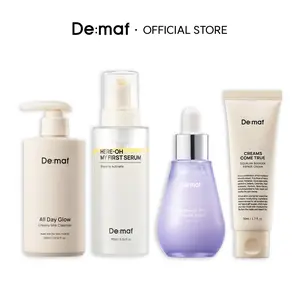 [De:maf Official] Complete Barrier Care Routine Set | First Serum + Panthenol Ampoule + Squalane Cream + Milk Cleanser | Full Skin Repair Routine