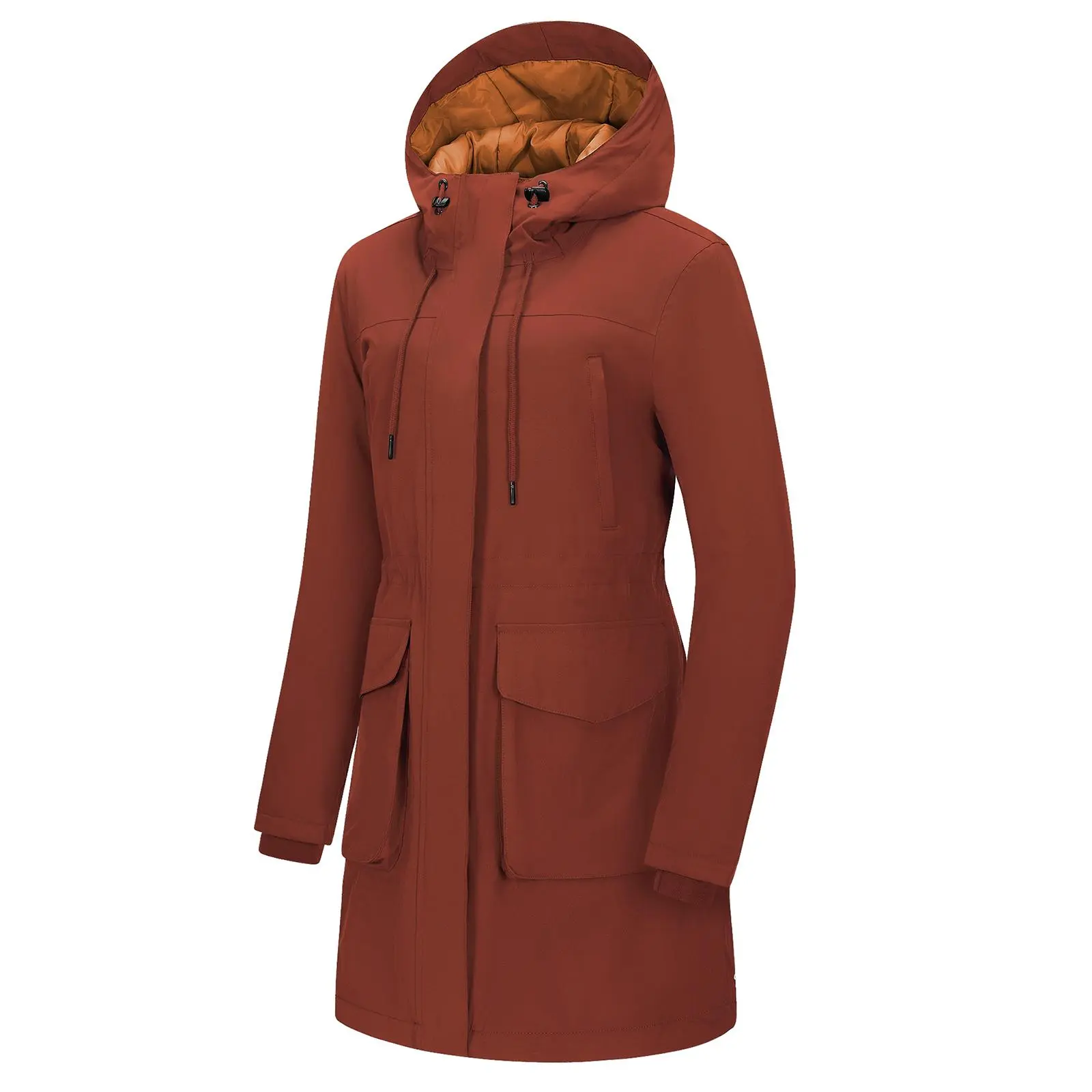 33,000ft Womens Winter Coats, Long Waterproof Winter Jackets with Hood, Windproof Warm Puffer Jacket Insulated Ski Coat