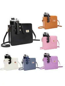 Simple and versatile outdoor portable large thermos cup bag, pink crossbody water bottle bag, universal drink bottle holder