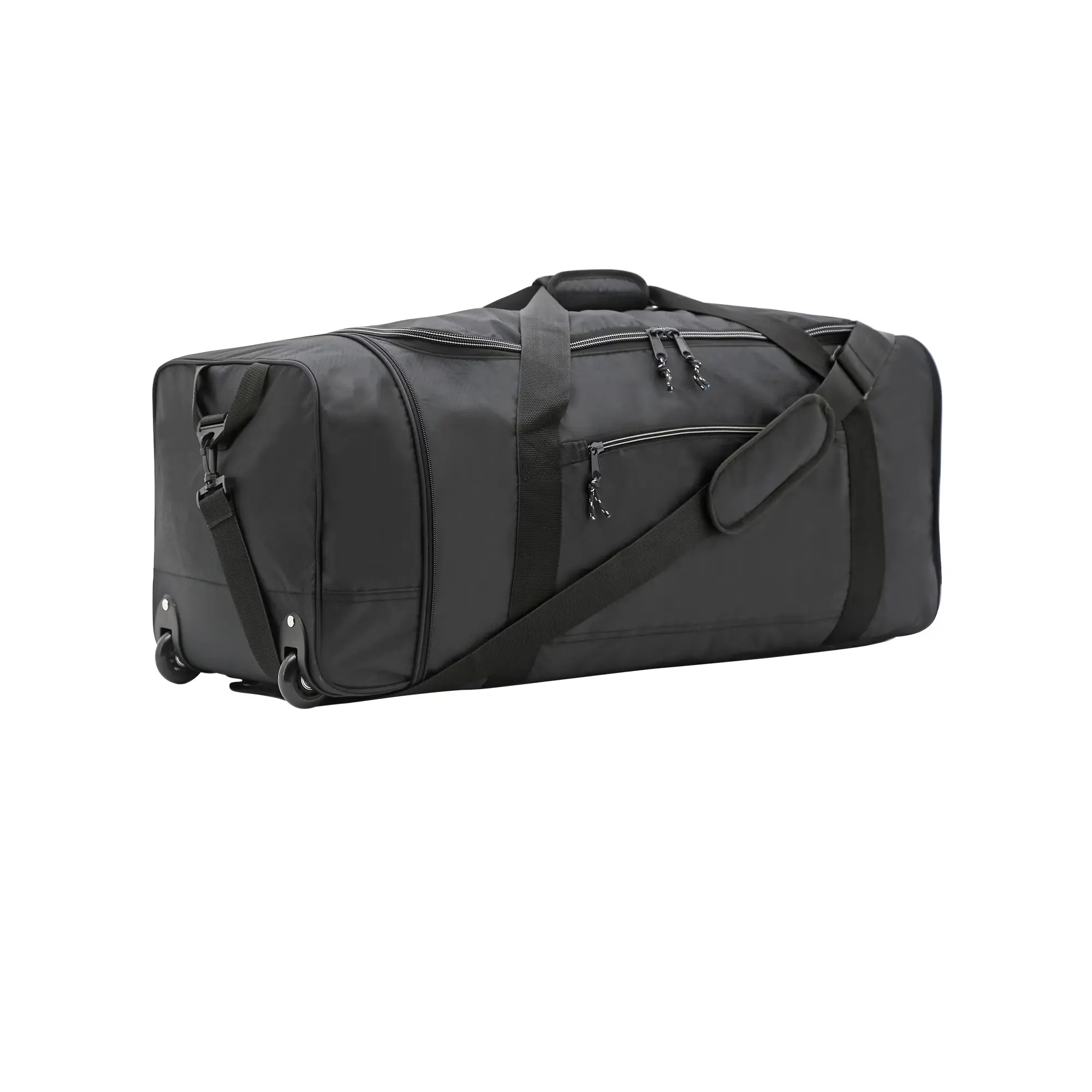 Protege 32-inch Gray Collapsible Rolling Duffle Bag, Travel Luggage for On-the-Go Trips