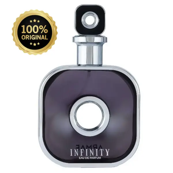 Armaf Infinity Silver Eau De Parfum for Men (3.4 Oz/100ml) - New Release Luxury Woody Men's Fragrance, Crisp Grapefruit & Ginger, Cedar-Vetiver Base, Fresh Aromatic Clarity, Deep Amber-Musk Trail, Cashmere Almond Scent, Liquid Spray Bottle, Daily Wear