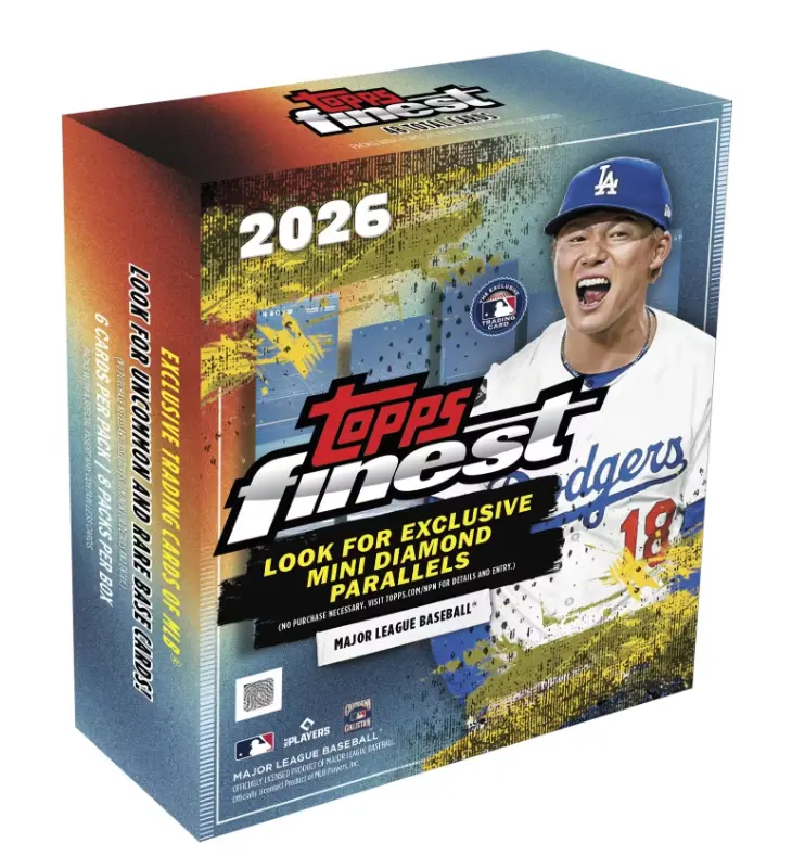 2026 Topps Finest Baseball 4 Mega Box Divisional Break