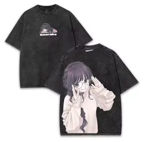 The Fragrant Flower Blooms with Dignity Manga 2 sided Washed T-shirt Cotton Unisex Menswear 90s graphic tees Apparel Clothes