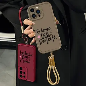 Religious Spanish Quote Phone Cover With Detachable Strap for iPhone Samsung 17Pro Max Air 16 15Plus 14 13 12 11 XR XS Galaxy S25 S24 S23 S22 A71 A56 A55 A54 A53 A52 Religious Birthday Gift For Her .NN134