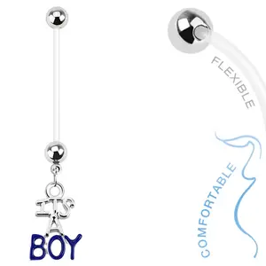 It's A Boy Pregnancy Belly Ring