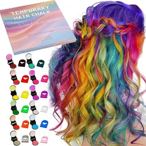 12-Color Hair Dye Chalk - Temporary Washable - DIY Washable Hair Chalk -for Carnival, Party, Cosplay, Halloween, Christmas for Kids, Girls & Adults