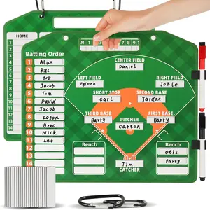 Baseball Lineup Board,Baseball Lineup Cards Baseball Lineup Board For Dugout Baseball Accessories 40 Sheets Lineup Cards Baseball Clipboard for Coaches Baseball Coaching Accessories