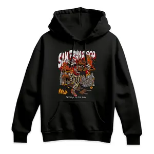 San Francisco Football - Unisex Vintage Style Hoodie, Sports Fan Apparel, Game Day Hoodie, 49ers Merchandise Cotton Fabric