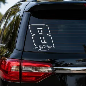 Kyle Busch 8 Vinyl Sticker, Forever Rowdy Racing Decal, Car Window Laptop Sticker, Motorsport Fan Gift, Waterproof Memorial Stickers