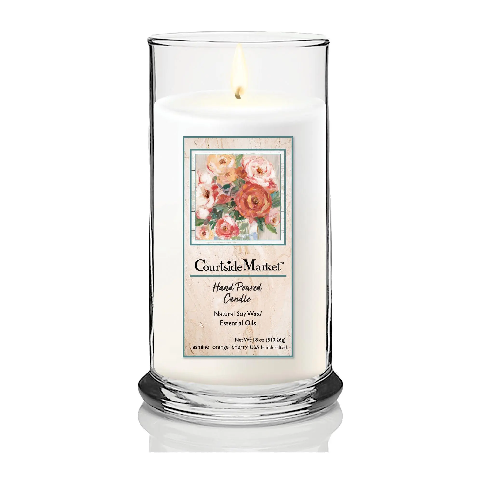 Courtside Market Naive Bouquet II Status CandleGlass, 18 oz