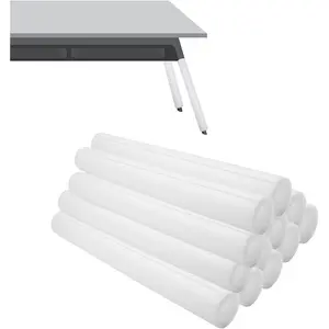 12 PCS Clamp Foam Tube, 15.7 X 1.8 Inch OD, 1 Inch ID Pre Cut Tube Cover White Foam Pipe Protection for Table Leg Bumper Parapet Corner Edge Protection, Clamp Pipe Insulation Covers