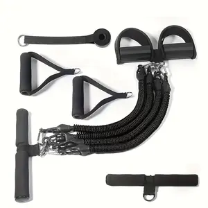 Resistance bands, home fitness equipment, full-body workout set, adjustable Pilates and yoga straps, suitable for leg, glute, and core strength training, portable fitness equipment for both men and women.