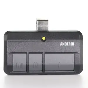 Anderic 893LM 953ESTD Replacement Three Button Garage Door Opener Remote Control for Chamberlain, Liftmaster, and Craftsman with Yellow Learn Button