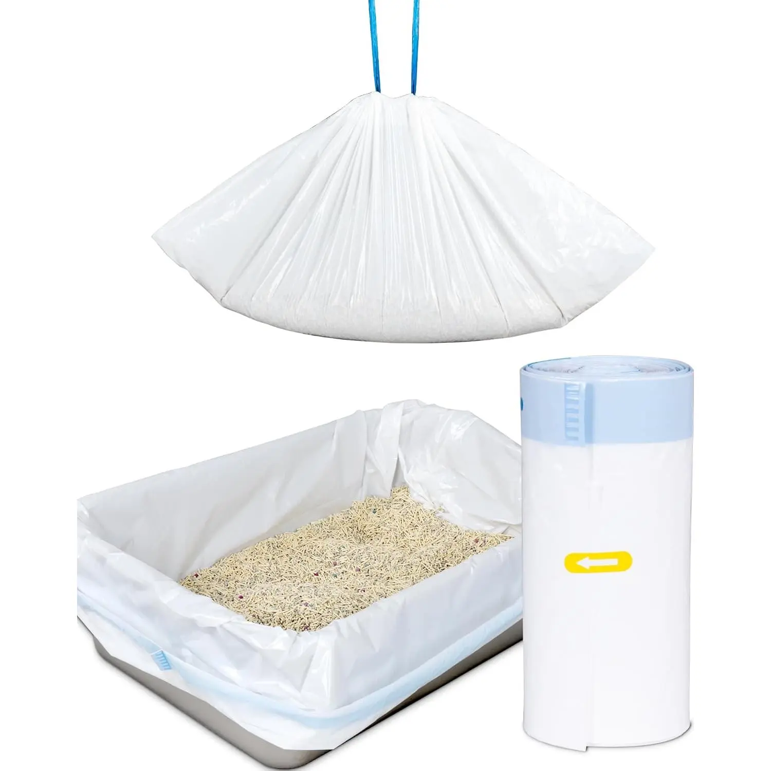 Extra Thick Cat Litter Box Liners, Durable Tear Resistant Bags
