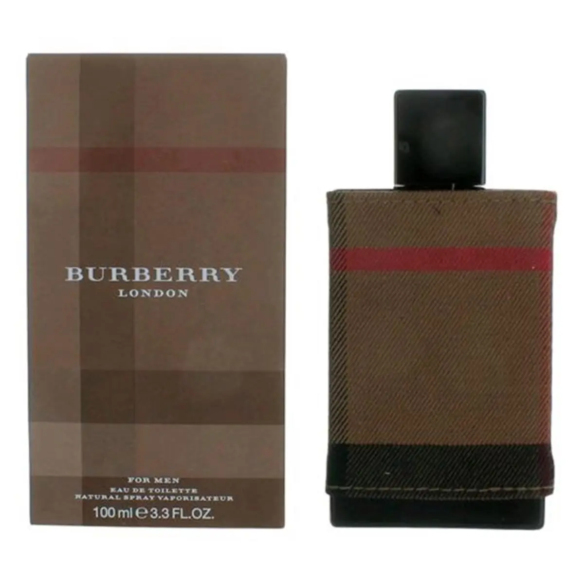 BURBERRY London Spicy Woody Amber Musky Men's Eau De Toilette Spray - Premium Daily-Use Men's Fragrance, 3.3 fl oz, Signature Scent