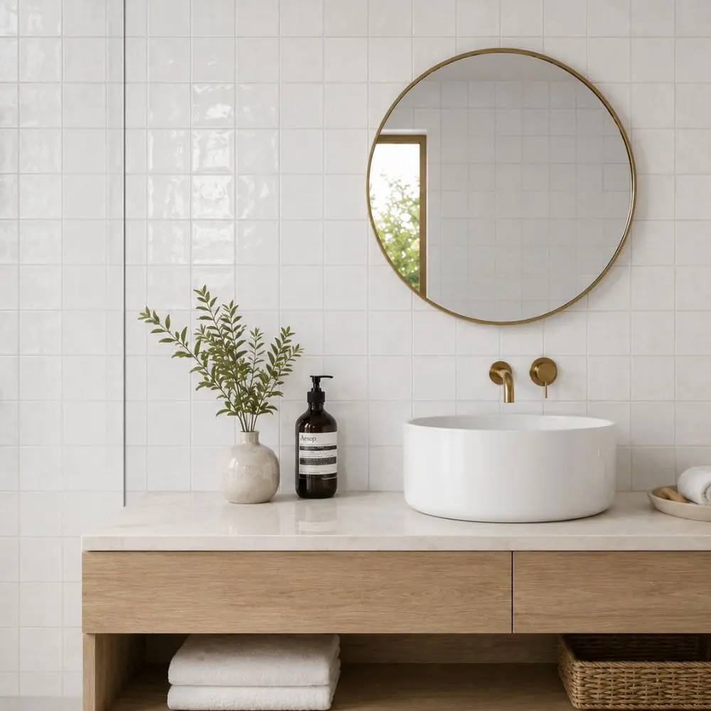 Solenne Ivory 6x6 Porcelain Tile Glossy