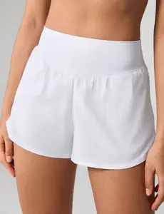 UNISSU High Waisted Running Shorts for Women 2.5'' Athletic Workout Gym Track with Liner Zip Pockets Quick Dry SpringStatements