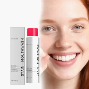 Whitening mouthwash for whiter teeth and fresher breath. Contains essential oils for a refreshing and portable daily mouthwash. 237ml