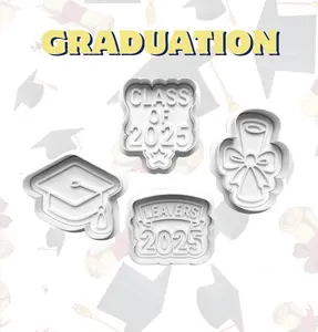 GRADUATION CUTTER AND STAMP 2'' BAKING TOOL