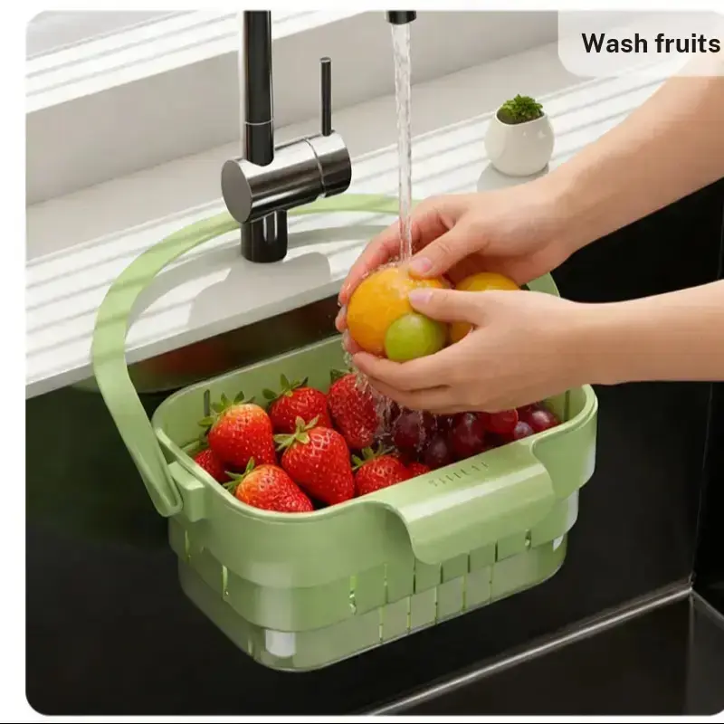 Hanging Kitchen Sink Filter Basket – Foldable anti-clog filter for filtering food residues and protecting the drainage system