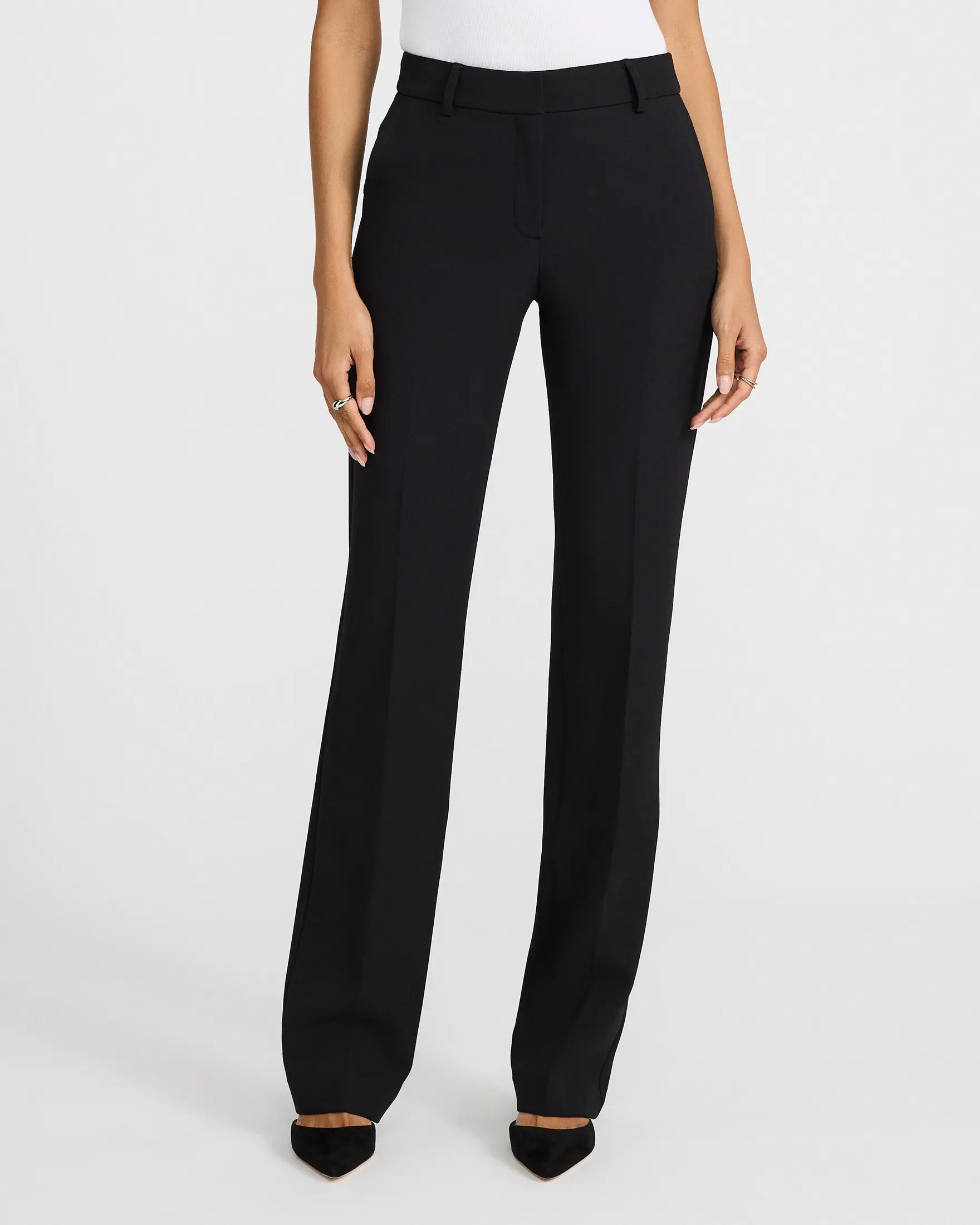 Express Editor Studio Stretch Twill Mid Rise Bootcut Pant, Slim, Comfortable