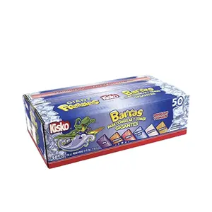 Kisko Giant Freezies 5.5 oz, 50 Count Popsicles & Juice Bars by Kisko
