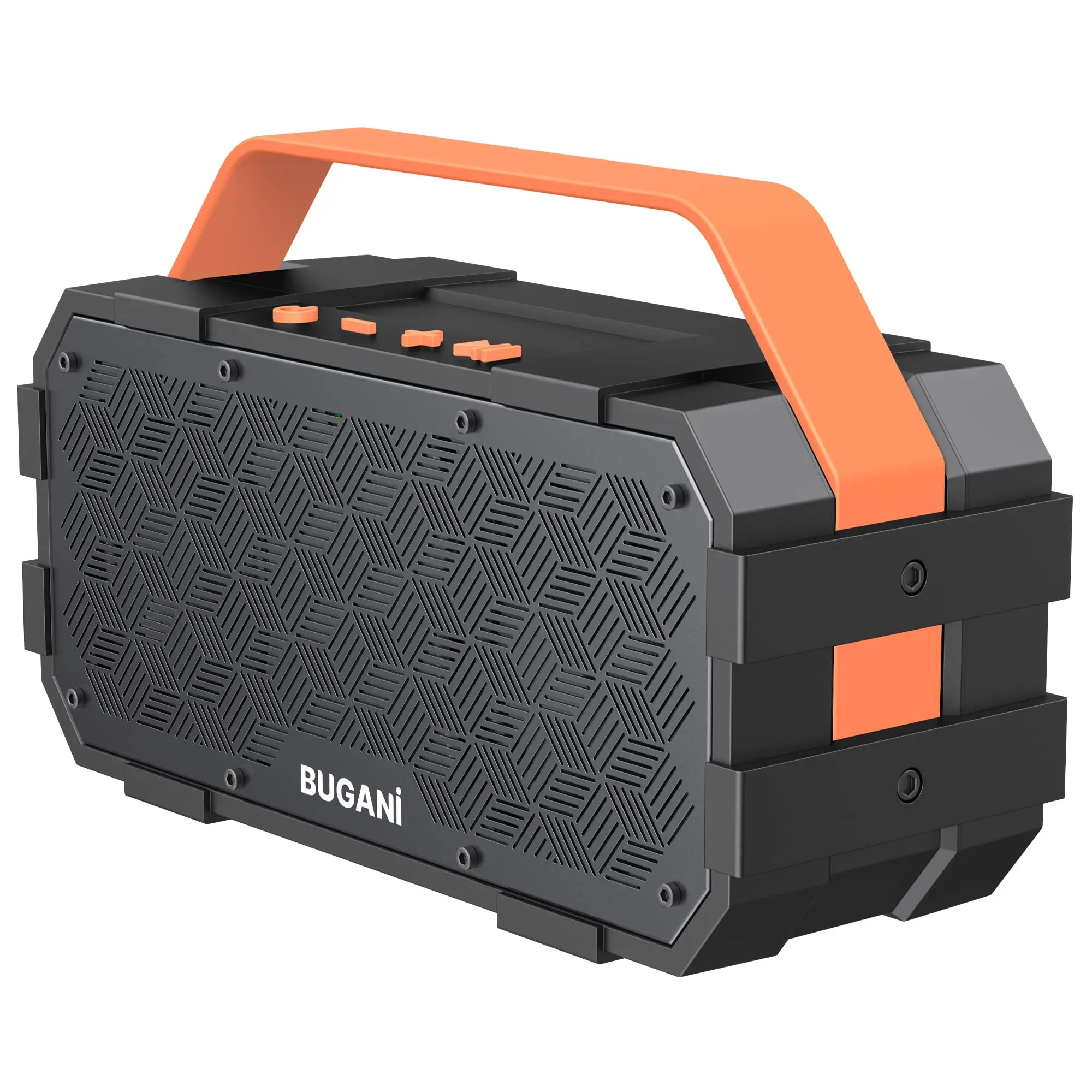 BUGANI Portable Bluetooth Speakers, 40W Stereo Sound Blaster, 24H Playtime, Metal Build, Auxiliary Input, Auxillary Input