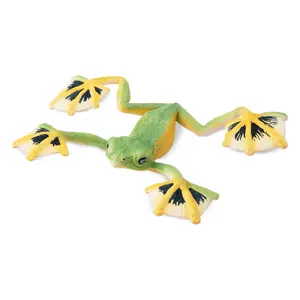 Toymany Hand-Painted Wallace's Flying Frog Figurine Reptiles – Realistic Animal Model, Ideal for Early Education, Montessori Sensory Play, Cake & Party Decorations, Desk & Home Décor, Thoughtful Gifts, and Collectible Figurine for Enthusiasts