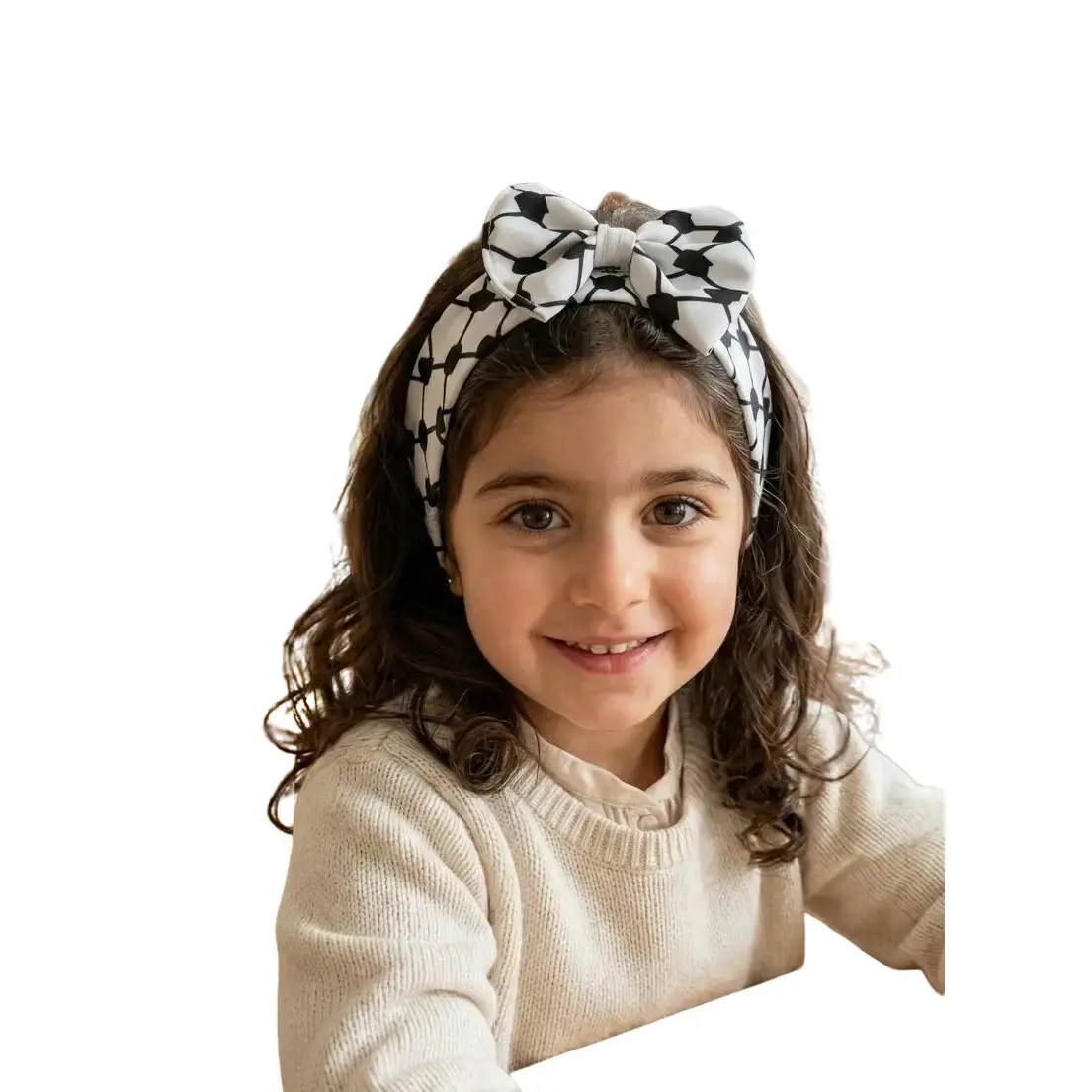 Girls Keffiyeh Bow Headband