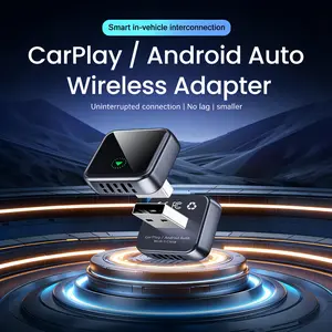 2026 latest model 4-in-1 Wireless CarPlay Adapter Plug & Play for iPhone Android with OEM Screen, Convert Wired to Wireless CarPlay Android Auto for Car SUV Truck tiktokshopspringglowup