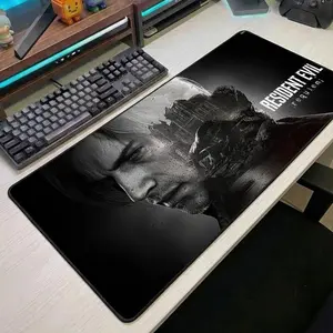 [Sale up to 50%] [Free Ship] Resident Evil Requiem Desk Mat, Gothic Horror Gaming Mouse Pad, Large Gamer Setup