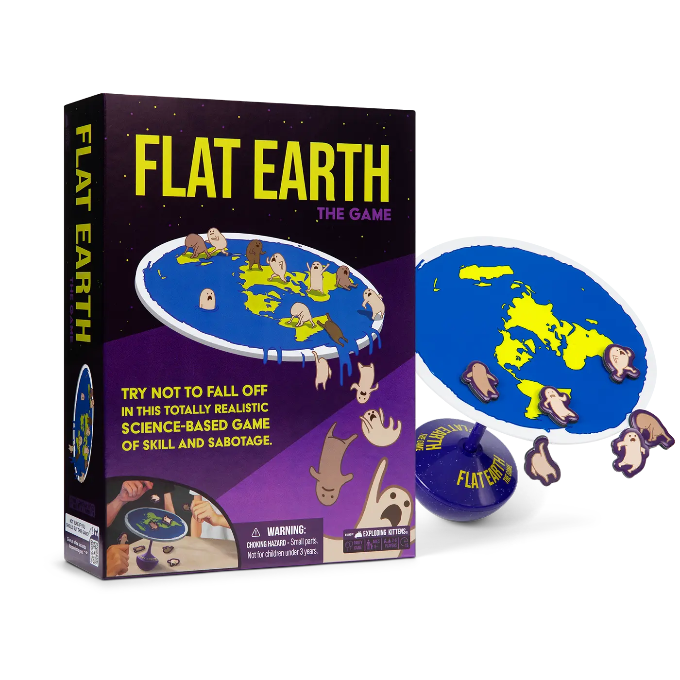 Flat Earth Balancing Board Game - Family-Friendly for Kids & Adults, Ideal for Game Night & Travel
