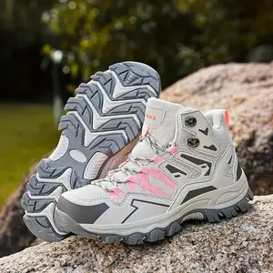 Women’s All-Terrain Hiking Sneakers – Non-slip TPR sole with traction tread, cushioned for outdoor trail walking, trekking, camping – Upper made of breathable fabric – All-season versatile (CN Label Size)