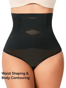 High Waist Shapewear Panties, High Waisted Shaper, Breathable Mesh Fabric, Smooth, Slimming Design, Comfortable Underwear for Women, Enhance Your Shape, Adjustable Body Shaper