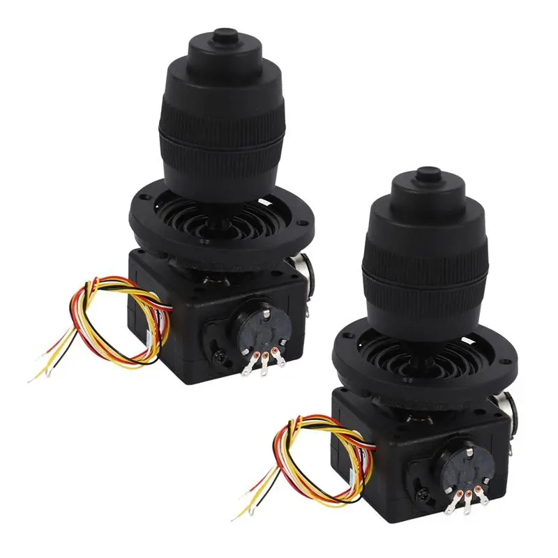 2X 10K 4-Axis Electronic Joystick Potentiometer Button with Wire for JH-D400B-M4 4D Industrial Control Device