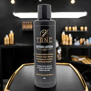 TBNC Tattoo Aftercare Lotion Unscented - 6oz Premium Blend with Coconut Oil & Shea Butter for Optimal Healing & Vibrancy