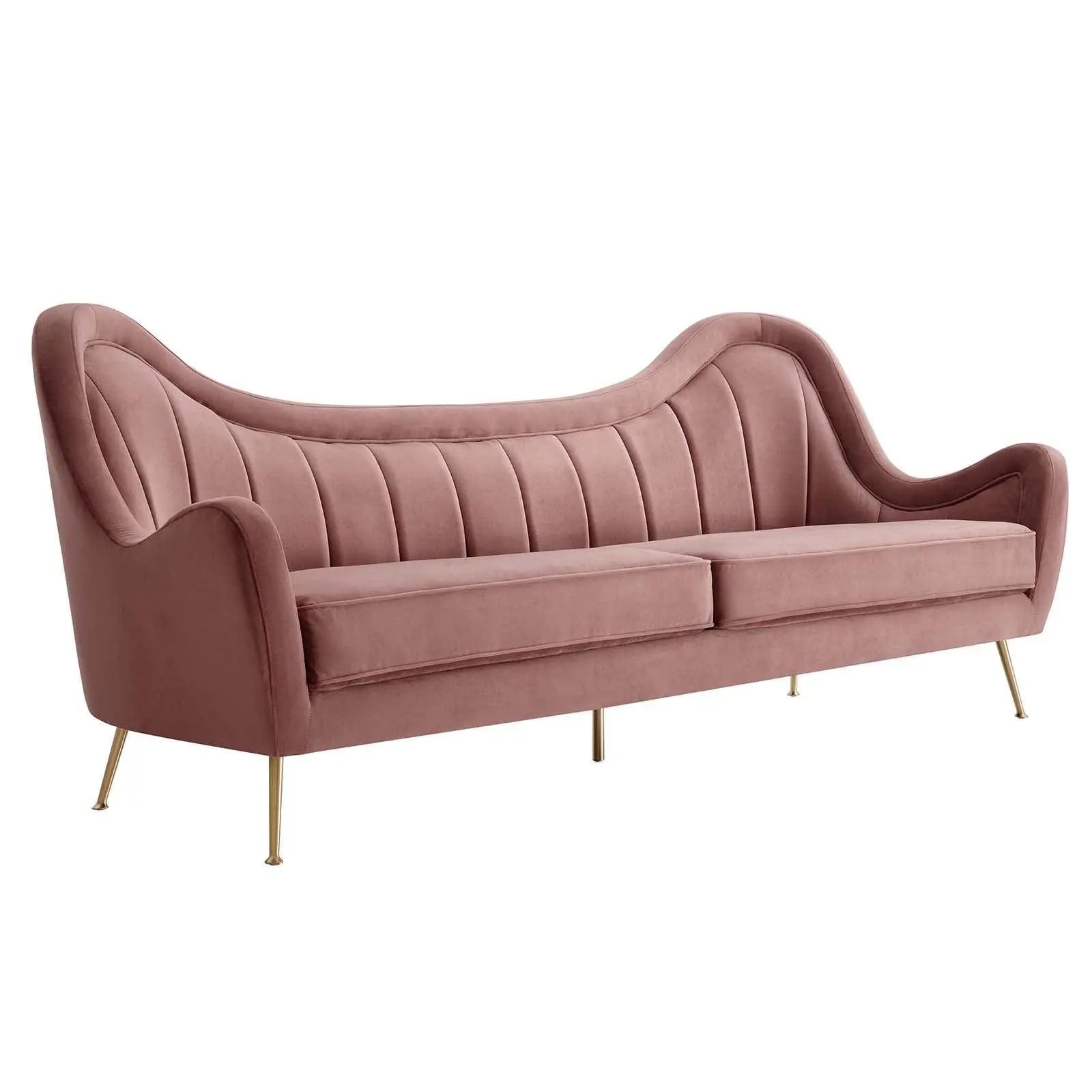 Modway Cheshire Channel Tufted Performance Velvet Sofa